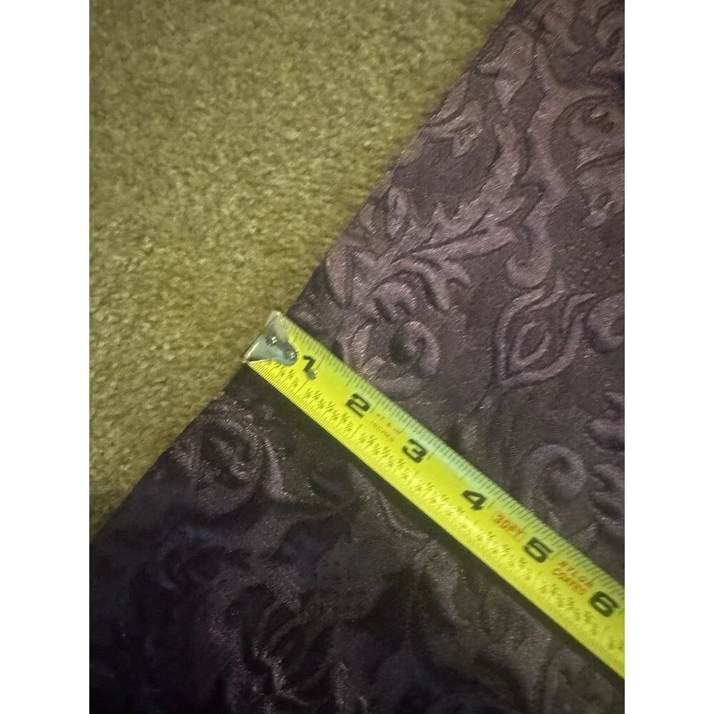 VINTAGE CROSCILL Home Curtain Panel Maroon 40”x 86” SET OF 2
